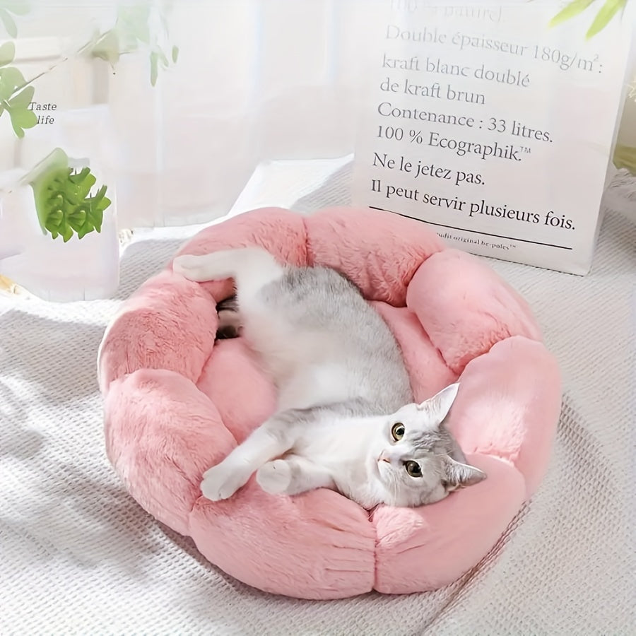 Flower-Shaped Pet Bed