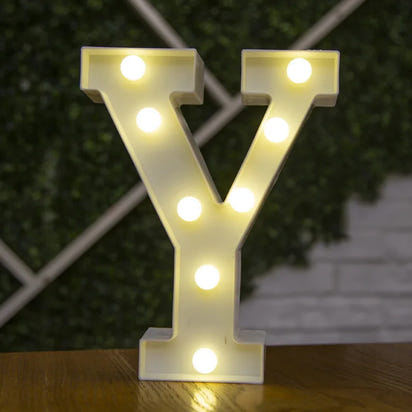 Alphabet Letter LED Lights Luminous Number Lamp Battery Warm Night Light for home Wedding Birthday Christmas party Decoration