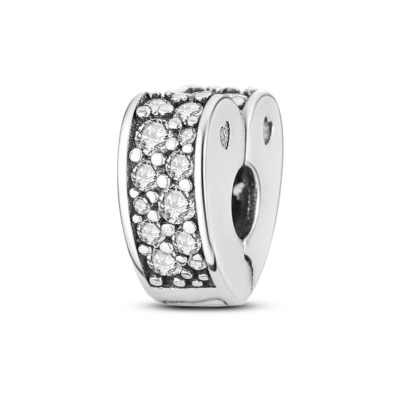 Original Breloque Charms Silver 925 Sparkling CZ Zircon Charm Beads fit plata de ley Original Bracelet DIY