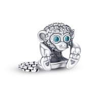 Original Breloque Charms Silver 925 Sparkling CZ Zircon Charm Beads fit plata de ley Original Bracelet DIY