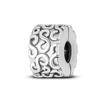 925 Silver Color Star Moon Heart Safety Chain CZ Beads Angle Wing Pendant Fit Bangle Charms Bracelet DIY Women Original Jewelry