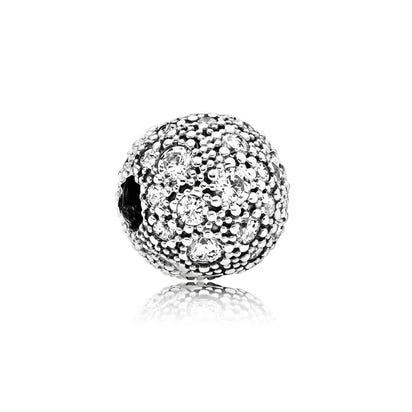 New Classic Shiny Love Stars Clip Beads Pendant Fit Original Pandora Bracelet DIY Jewelry Clasp Charm 925 Sterling Silver plated