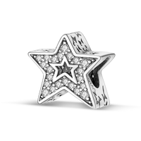 Original Breloque Charms Silver 925 Sparkling CZ Zircon Charm Beads fit plata de ley Original Bracelet DIY