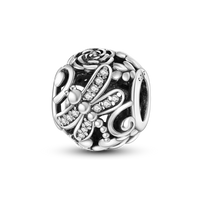 Original Breloque Charms Silver 925 Sparkling CZ Zircon Charm Beads fit plata de ley Original Bracelet DIY