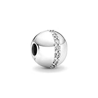 New Classic Shiny Love Stars Clip Beads Pendant Fit Original Pandora Bracelet DIY Jewelry Clasp Charm 925 Sterling Silver plated