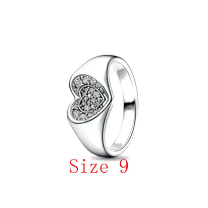 White Series Clear Stone Heart Clip Charm Fit Original 925 Sterling Silver Plated Bracelet Beads DIY Women Jewelry Gift Making