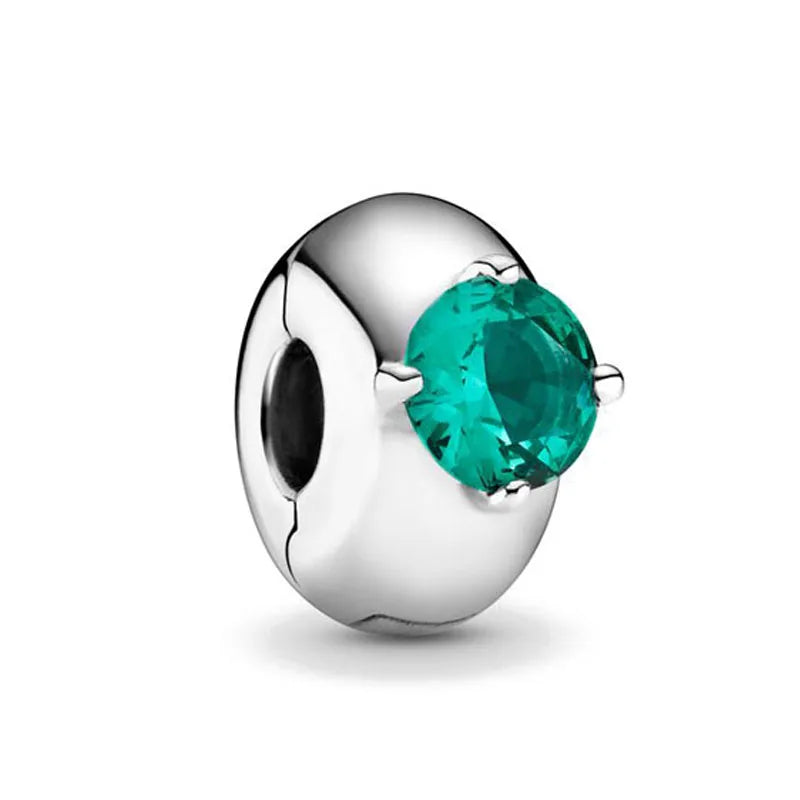 New Classic Shiny Love Stars Clip Beads Pendant Fit Original Pandora Bracelet DIY Jewelry Clasp Charm 925 Sterling Silver plated