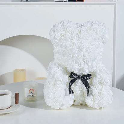 1pc Artificial Rose Bear Flower a Gift for Women Christmas Valentine's Day Birthday Anniversary