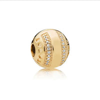 New Classic Shiny Love Stars Clip Beads Pendant Fit Original Pandora Bracelet DIY Jewelry Clasp Charm 925 Sterling Silver plated