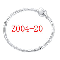 White Series Clear Stone Heart Clip Charm Fit Original 925 Sterling Silver Plated Bracelet Beads DIY Women Jewelry Gift Making