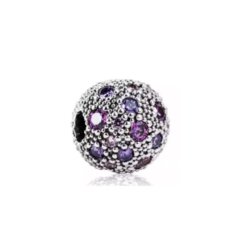 New Classic Shiny Love Stars Clip Beads Pendant Fit Original Pandora Bracelet DIY Jewelry Clasp Charm 925 Sterling Silver plated