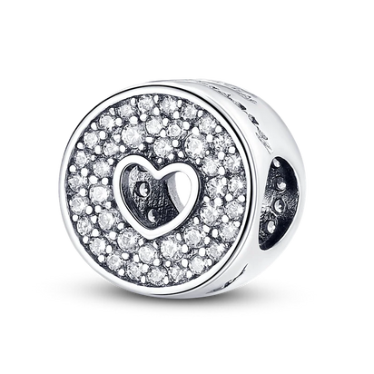 Original Breloque Charms Silver 925 Sparkling CZ Zircon Charm Beads fit plata de ley Original Bracelet DIY